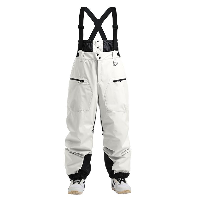 koobla Snowboard Ski Water Waterproof Snow Cold Weather Trousers with Suspenders Men's Pants, Women's Pants, 15,000mm Resistant, Windproof, Pants,