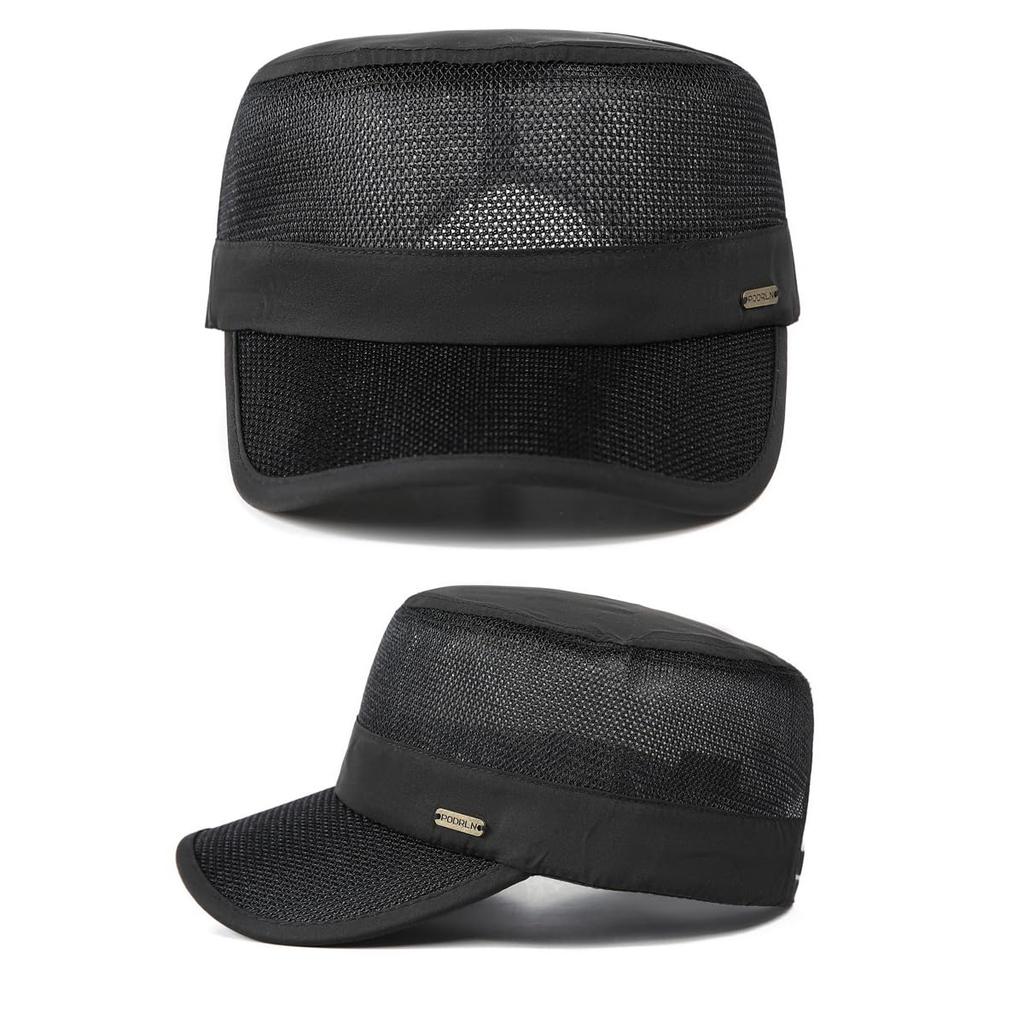 AXIAO Mesh Work Breathable Military Cap for and Running Men's Cap, Casual, Hiking, Fishing, Driving, (Khaki)