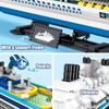 2428PCS Luxury Sea Cruise Liner Model Building Blocks Ocean Going Ship Model Bricks with Display Stand Kids Toy Holiday Gifts No Box