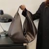 Big Black Shoulder Bags for Women Large Hobo Shopper Bag Solid Color Quality PU Leather Crossbody Handbag Lady Travel Tote Bag