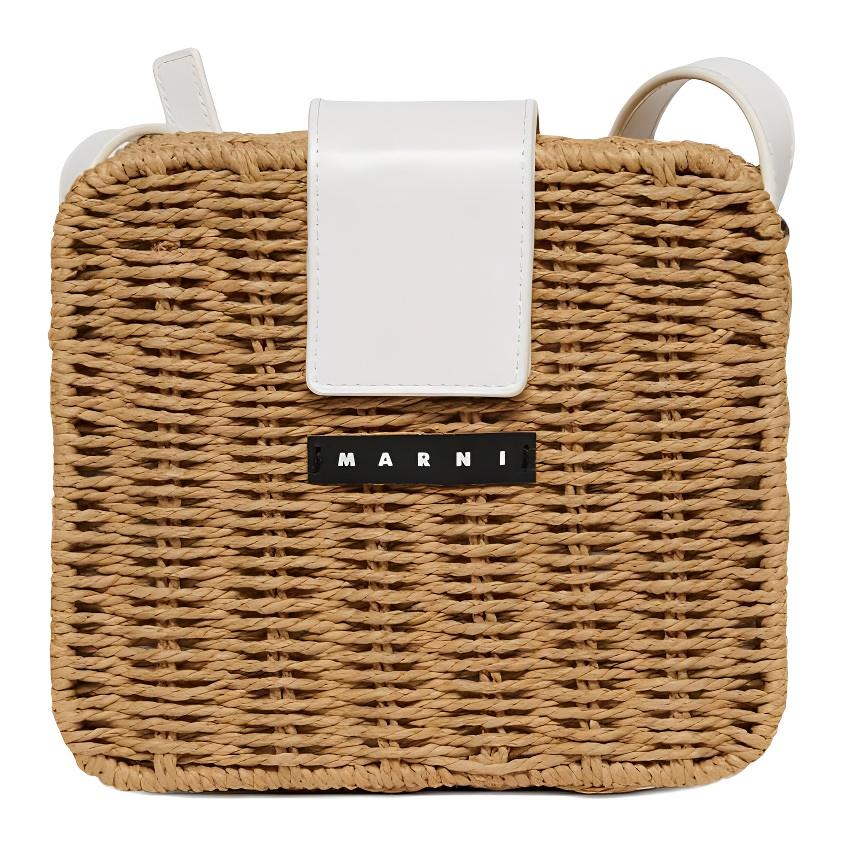 

Marni Logo Raffia Shoulder Bag Women Bags Khaki M01474M0UYMW92F0M704 Basic Set (Bag+Dust Bag)