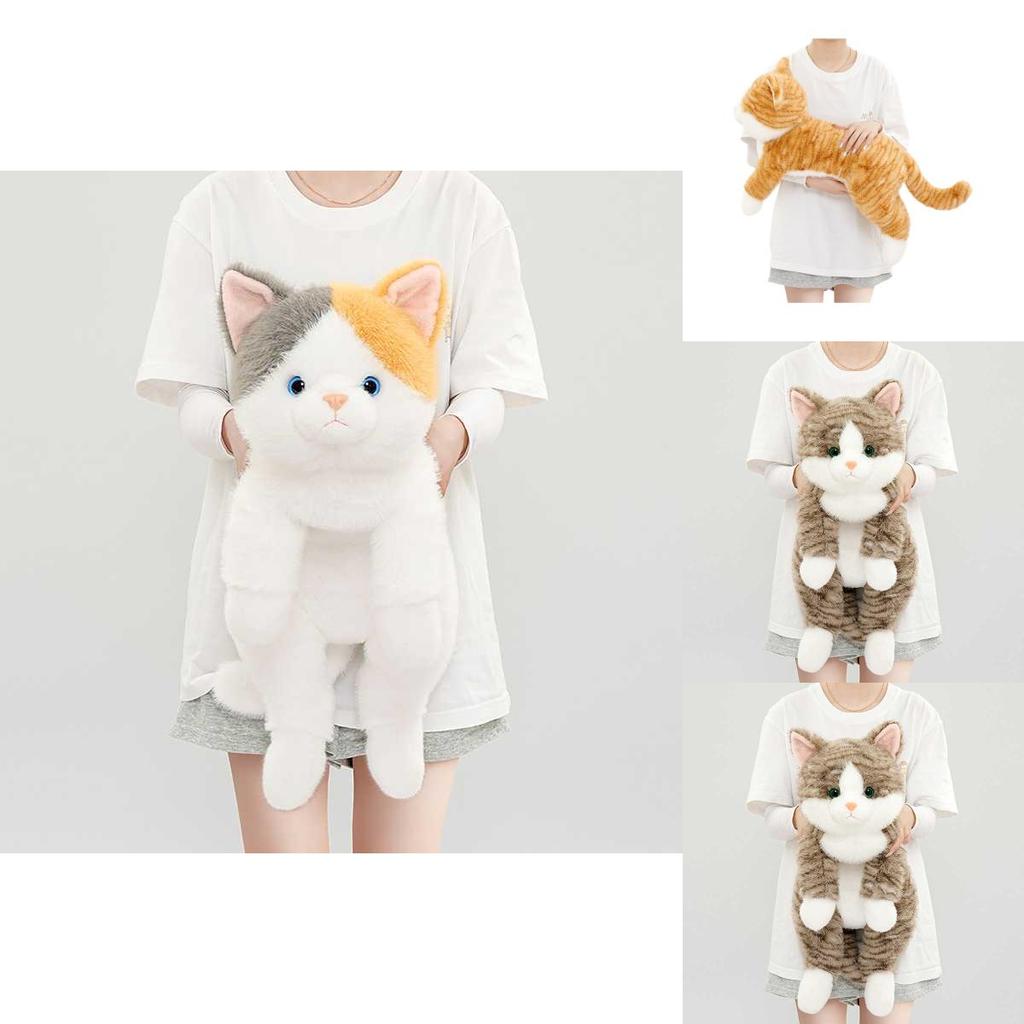 Cute Realistic Cat Plush Toy With Soft Pp Cotton For Kids Birthday Gift