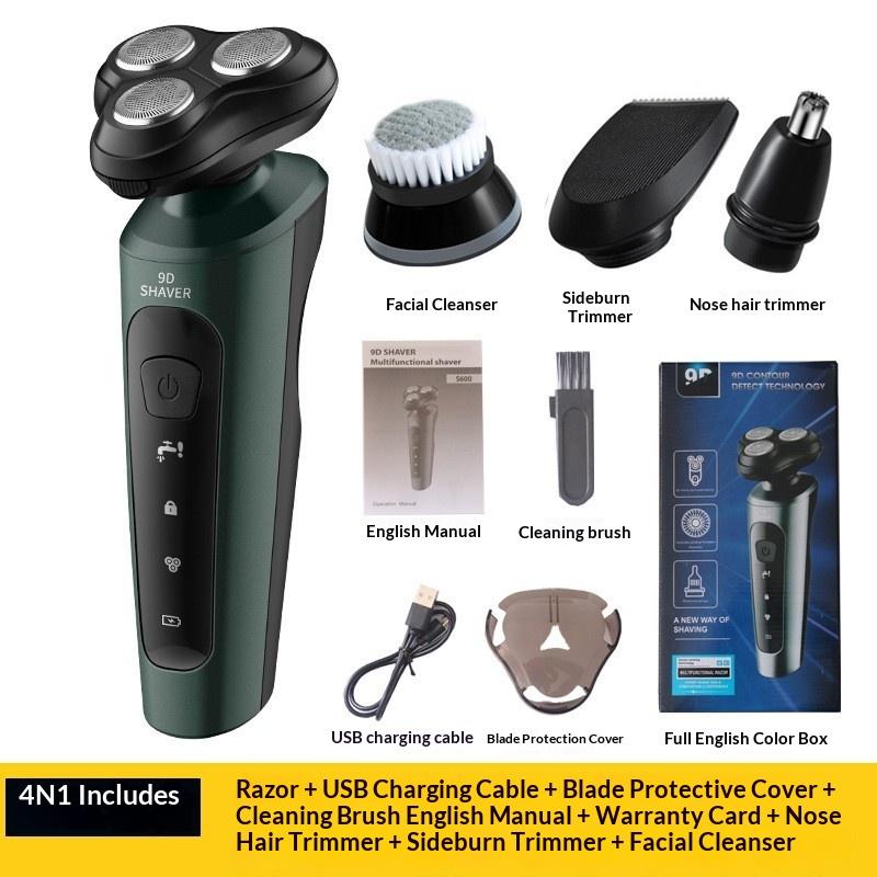 Waterproof Electric Shaver Wet Dry Shaving Usb Charging Portable For Travel Business Trip Daily Home Use
