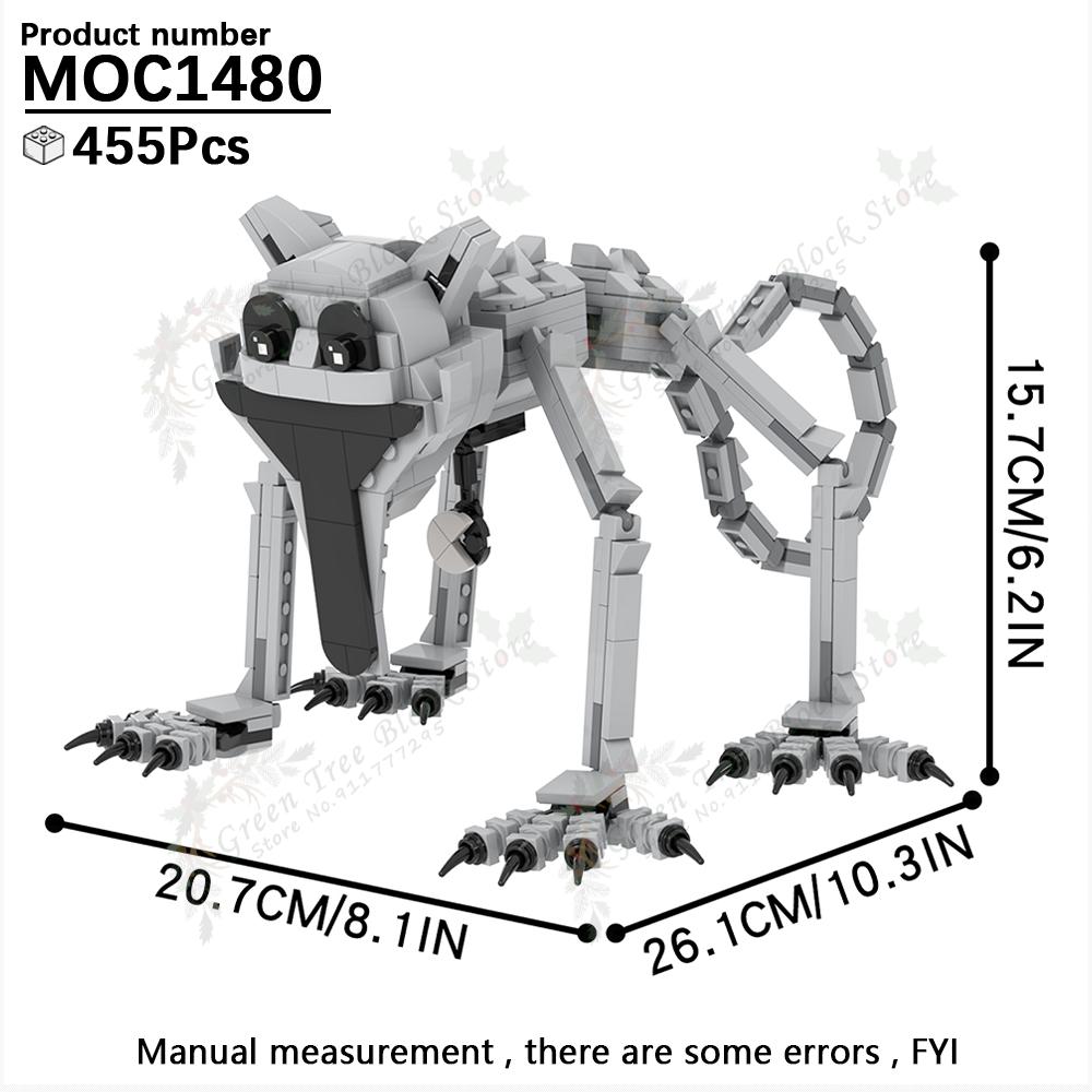 Horror Game Series Pianosaurus Yarnaby Cat Backrooms MOC Creative Banban Monster Building Block Model DIY Bricks Kids Gifts Toys