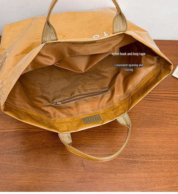 2025 Women's Large Capacity Transparent PVC Handbag - Fashionable, Water-repellent, Simple Style