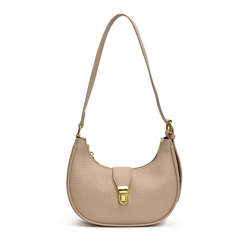 Strukturierte matte Unterarmtasche Damen-Tasche Herbst und Winter Retro-Mode Umhängetasche Pendler-Unterarmtasche
