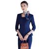 Elegant Women's Autumn/Winter Suit Set for Hotel Receptionist and Beauty Salon Workwear