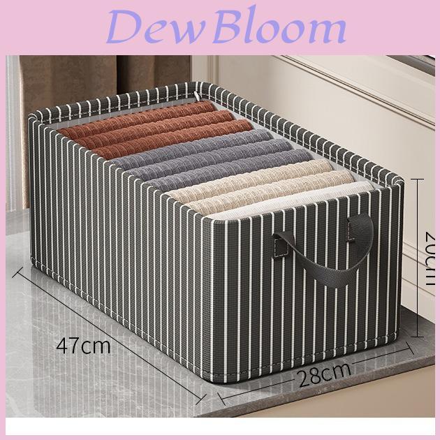 Home Storage Organizer With Foldable Fabric Bin For Clothing And Accessories