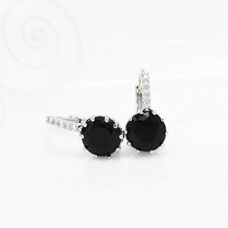 Koreanische Zirkonia-Ohrstecker – Mehrfarbige Ohrstecker für Damen, Super Glänzend.