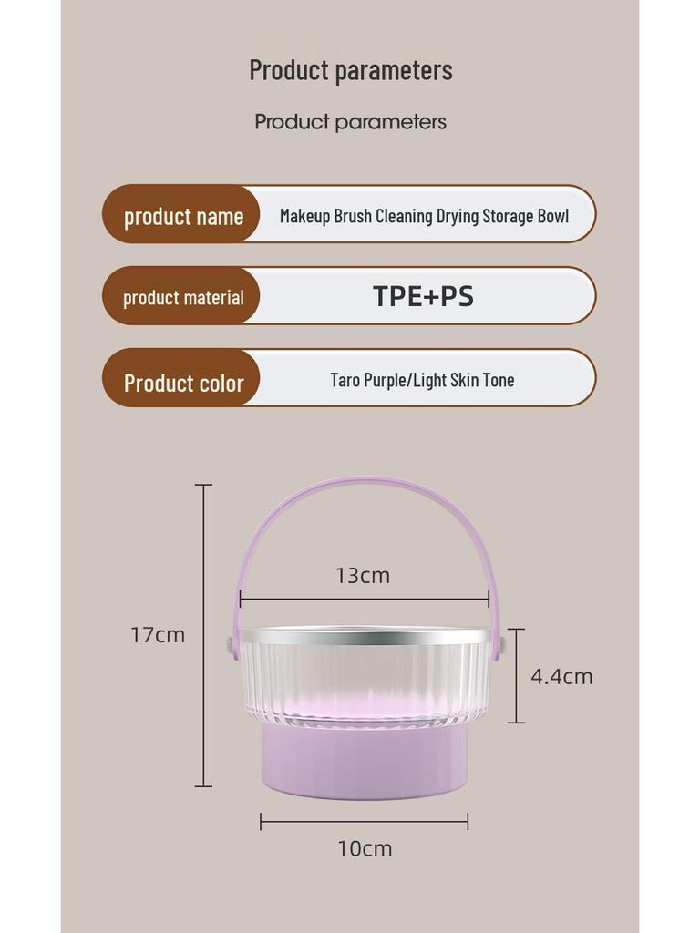 Silicone Makeup Brush & Blender Cleaning Kit with Drying Rack