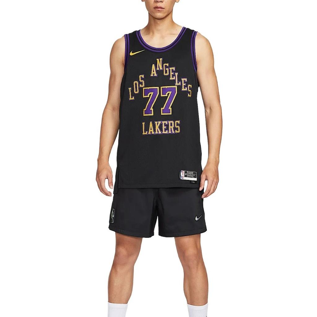 Nike Dri-FIT NBA Luka Doncic 2023/24 Los Angeles Lakers City Edition Swingman Jersey 'Black' Men's DX8506-014