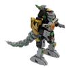 MOC Dragonzord Building Blocks Green Warrior's Dragon Mech Dionosaur Combat Mecha Bricks Toy Adult Gift