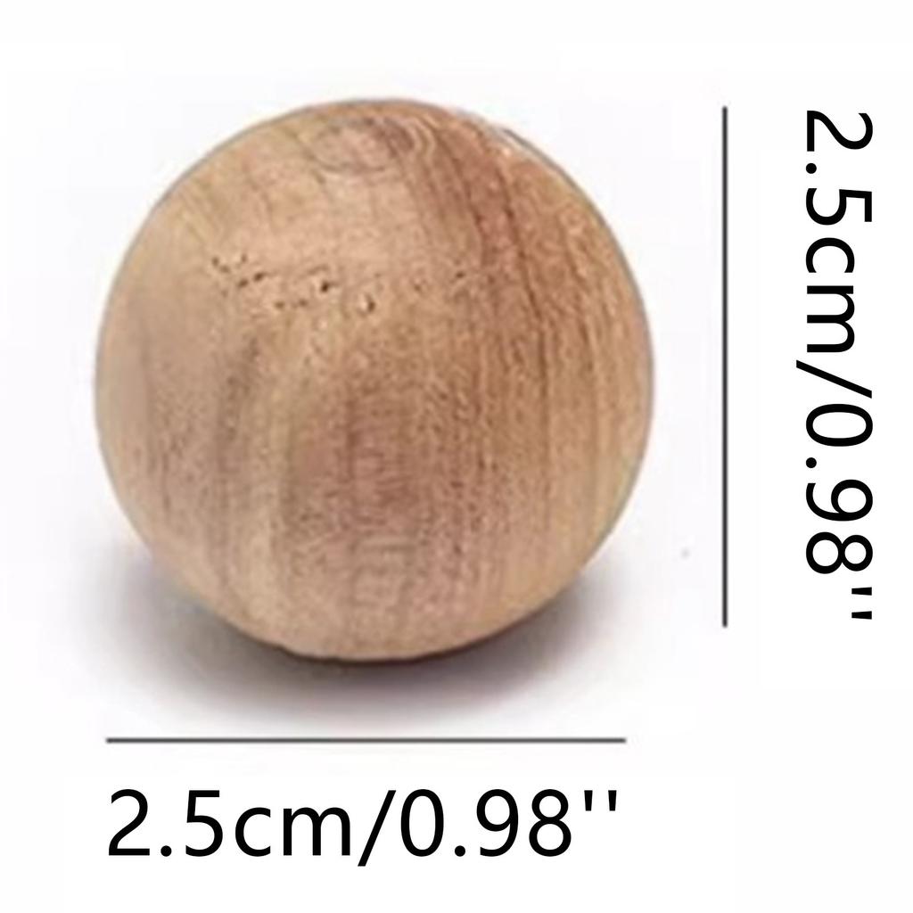 80Piece Cedar Clothes Moth Resistant Round Loose Beads For Clothes Storage And Drawers Clothes With A Natural To Moth Balls