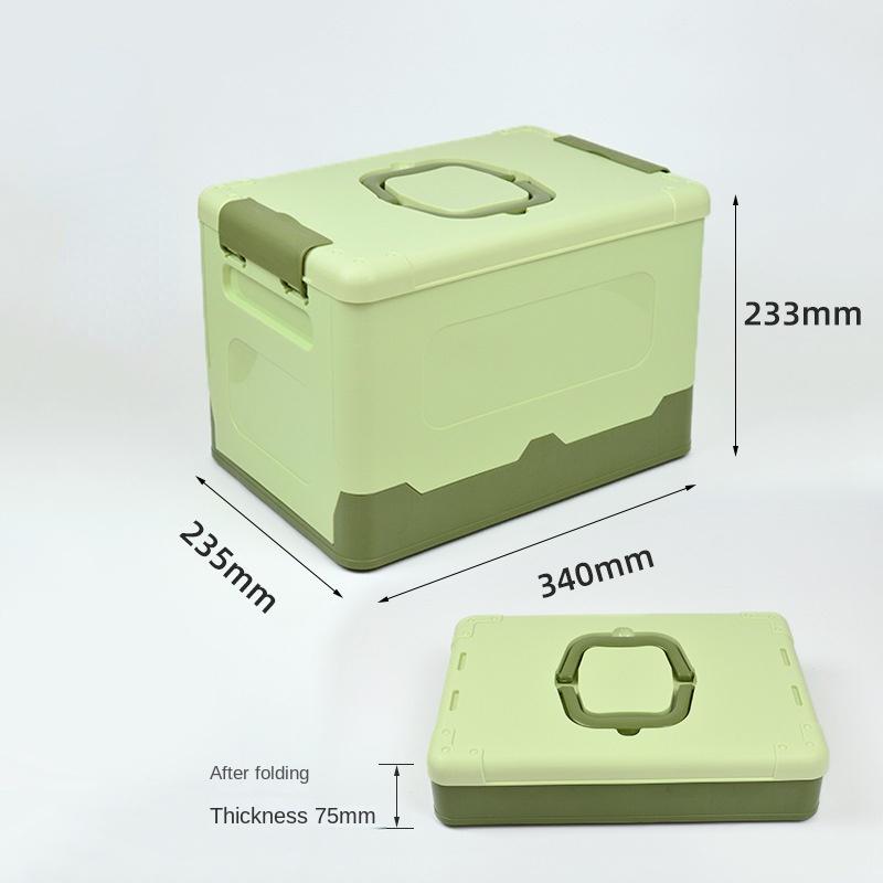 Multi-function Foldable Storage Box PP Plastic Detachable Portable Organizer Box with Lid for Car/Home, Clothes & Toys