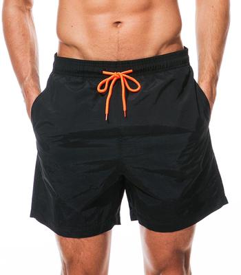 Surf Sea Board Quick Beach [Hilarocky] Herren Bademode, Hosen, Hosen, Shorts, Bademode, Amphibisch, Trocknend, (L, Schwarz)