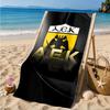 Asciugamano da Spiaggia con Stemma Calcio Aek, Asciugatura Rapida, Facile da Curare, Adatto sia per il Fitness che per le Vacanze al Mare, Essenziale per lo Sport