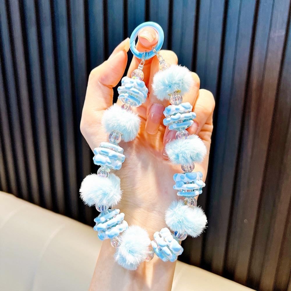 

Anti-lost Mobile Phone Strap Colorful Phone Pendant Beaded Phone Case Chain Backpack Accessories