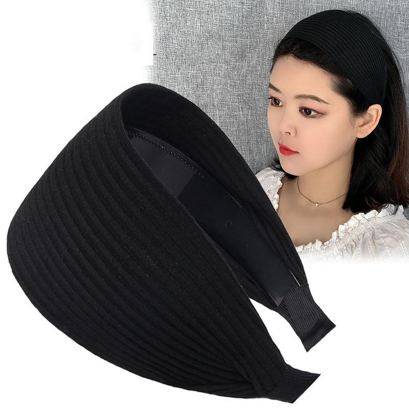 Wide Knitting Cotton Wrap Heandbnd For Women Sport Hairbands Girls Hairband Hoop Female Hair Accessories Headwear