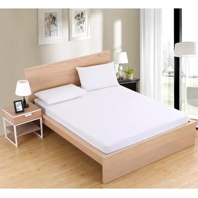 Coprimaterasso con lenzuolo con angoli solido 90/140/160/180/200/220X200 con elastico per letto king size, matrimoniale, singolo