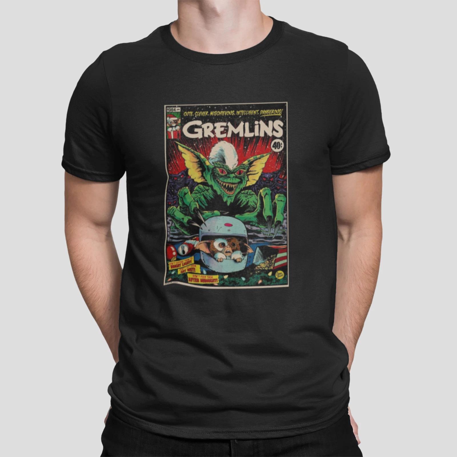 gremlins Mens T-Shirt Funny Joke Parody film movie horror sci fi Gift L