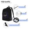 Fashion Pokemon Gengar Backpack  Mochilas Super Quality Office Work Zipper Closure Rucksack