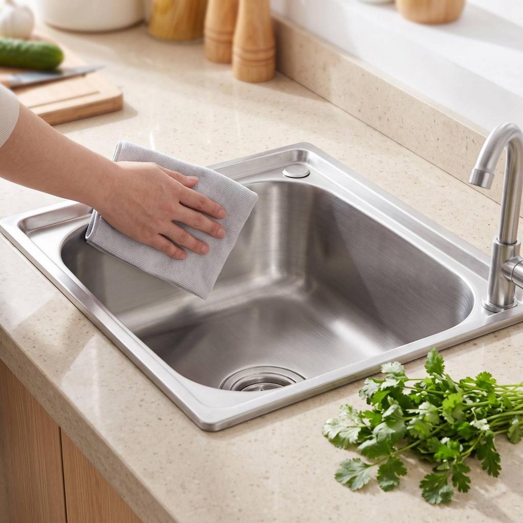 Stainless Steel Sink Resistant Single Bowl Easy To Clean for Homeowners, Renovators, Kitchen,