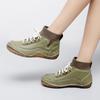Women Hiking Shoes Driving Shoes High Top Beige Green Black Ankle Boots Casual Plus Size Outdoor Shoes