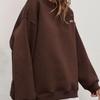 Alo Yoga Autumn/Winter Women's Oversized Solid Color Fleece Pullover Hoodie