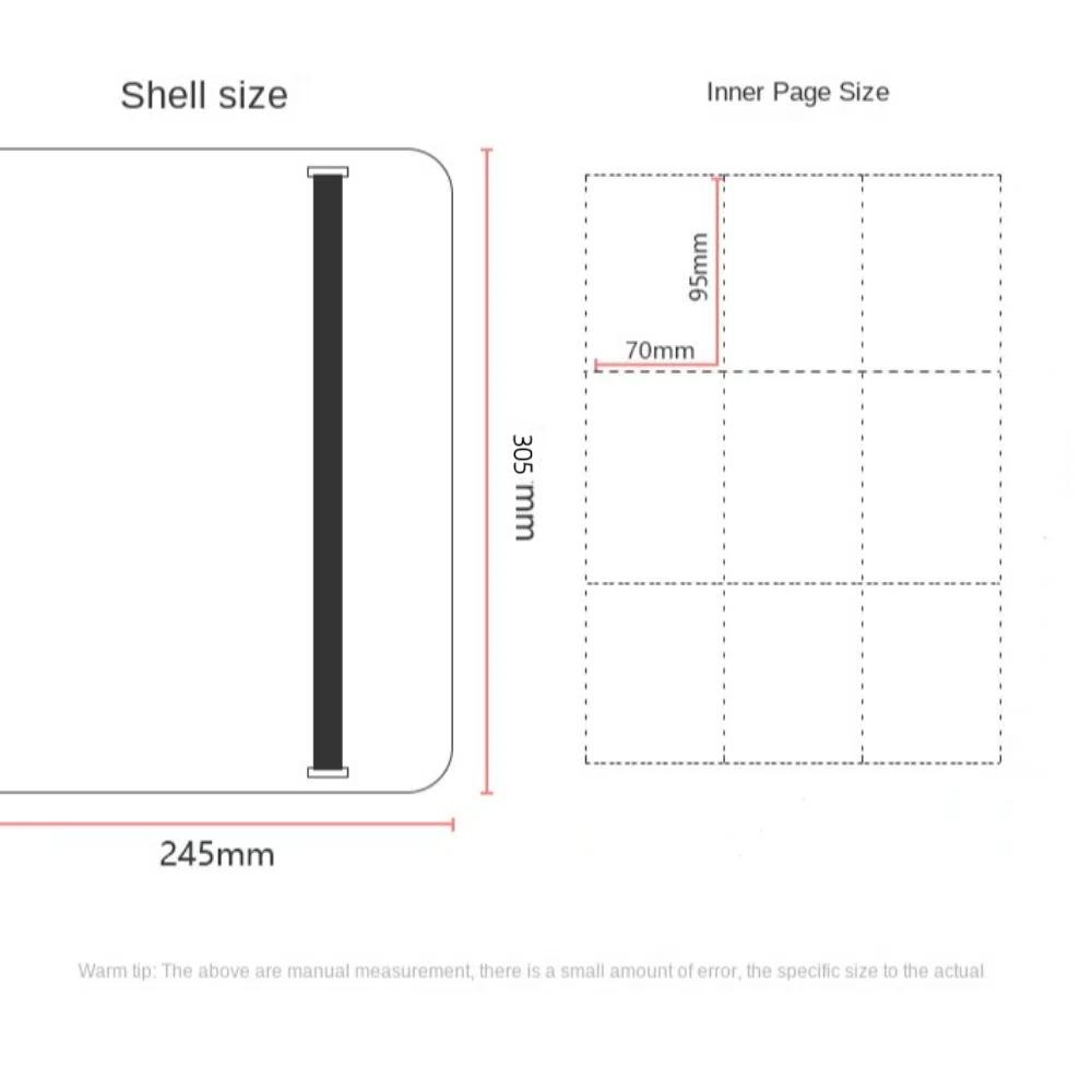 Carrying Binder Game Cards Binder 9 Pockets Card Storage Case Card Collection