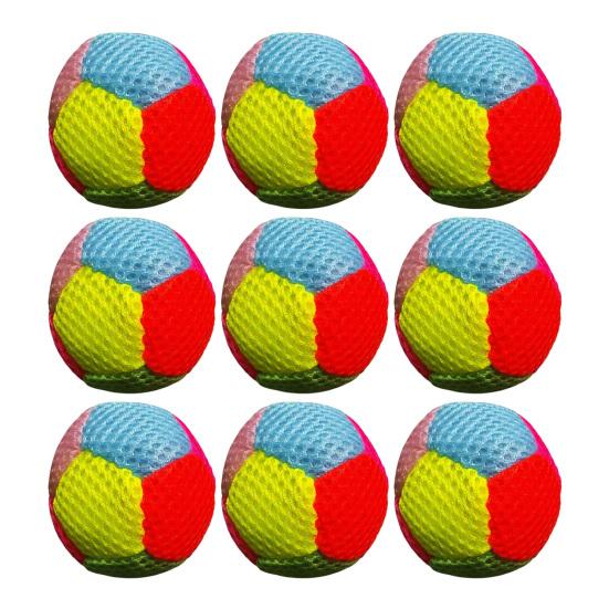 1/3/6/9Pcs Colorful Beanbag Handmade Foam Filled Throwing Ball Footbag Kids Adults Indoor Outdoor Courtyard Play Soft Kickball Toy