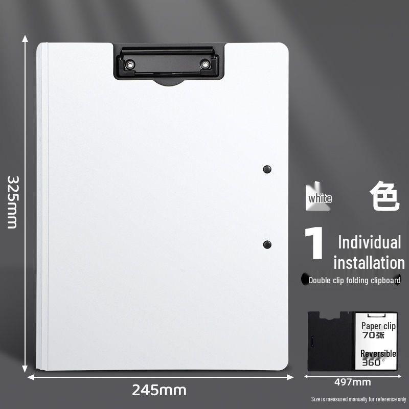 Morandi A4 Black PP Foam Clipboard - Thick, Student-Friendly Writing Board 