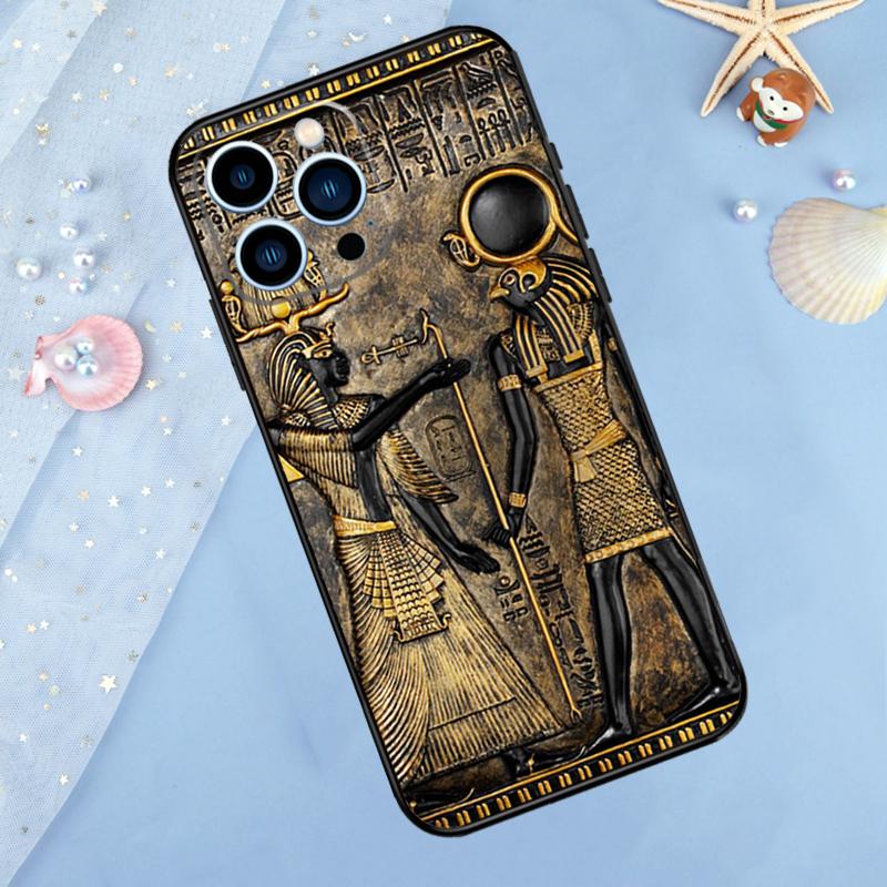 

Священный Глаз Гора Египет Фреска Чехол Для iPhone 17 Pro Max 16 15 14 12 11 13 Pro Max Plus 12 13 Mini 16e 17 Air Задняя Крышка iPhone 12 Pro