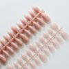 150Pcs Gradient Nude Short Almond Fake Nails Xs/S/M Size Glossy Full Cover Press On Nail For Women Daily Wear False Fingertips