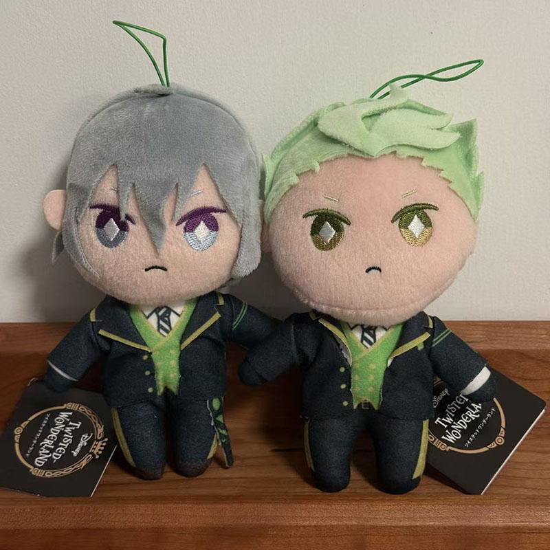 2pcs/set Malleus Draconia Plush Twisted Wonderland Plush Toy Idia Soft Stuffed Dolls for Boys Peluche Plush Keychain