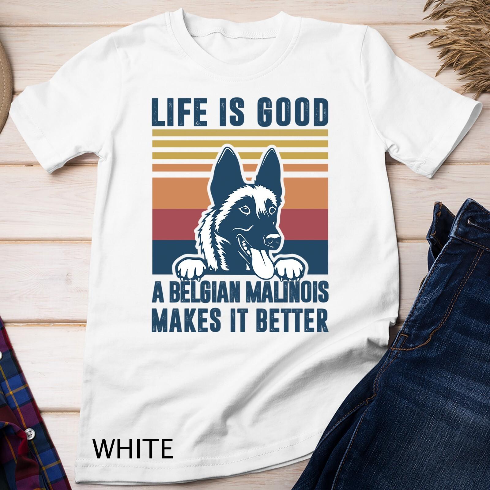 Belgian Malinois Dog Gifts For Men Women Belgian Malinois Unisex T-Shirt Mens Womens Tees Top XL