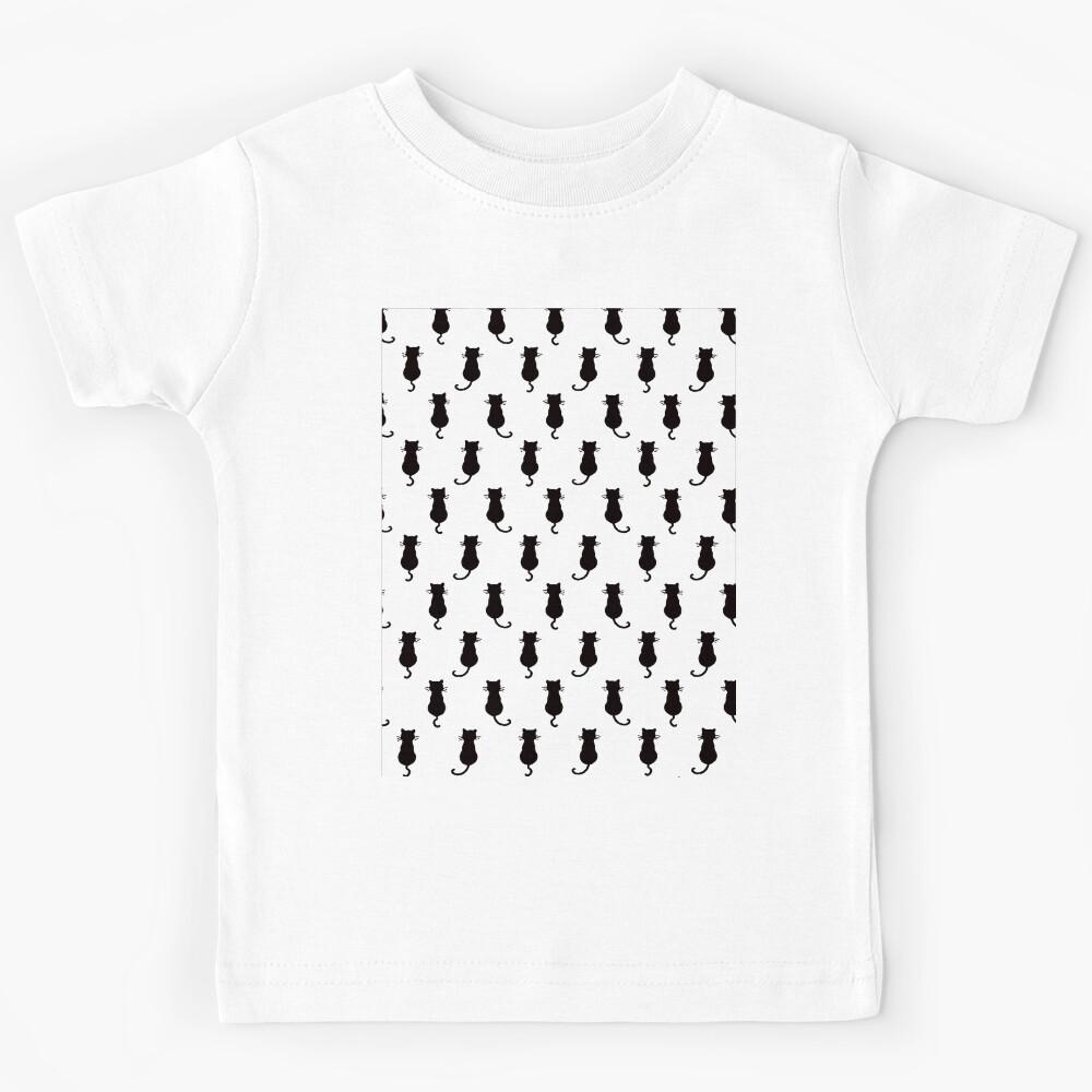 Feline Fun Forever Whimsical Cats Black Cat Motif Kids T-Shirt 150