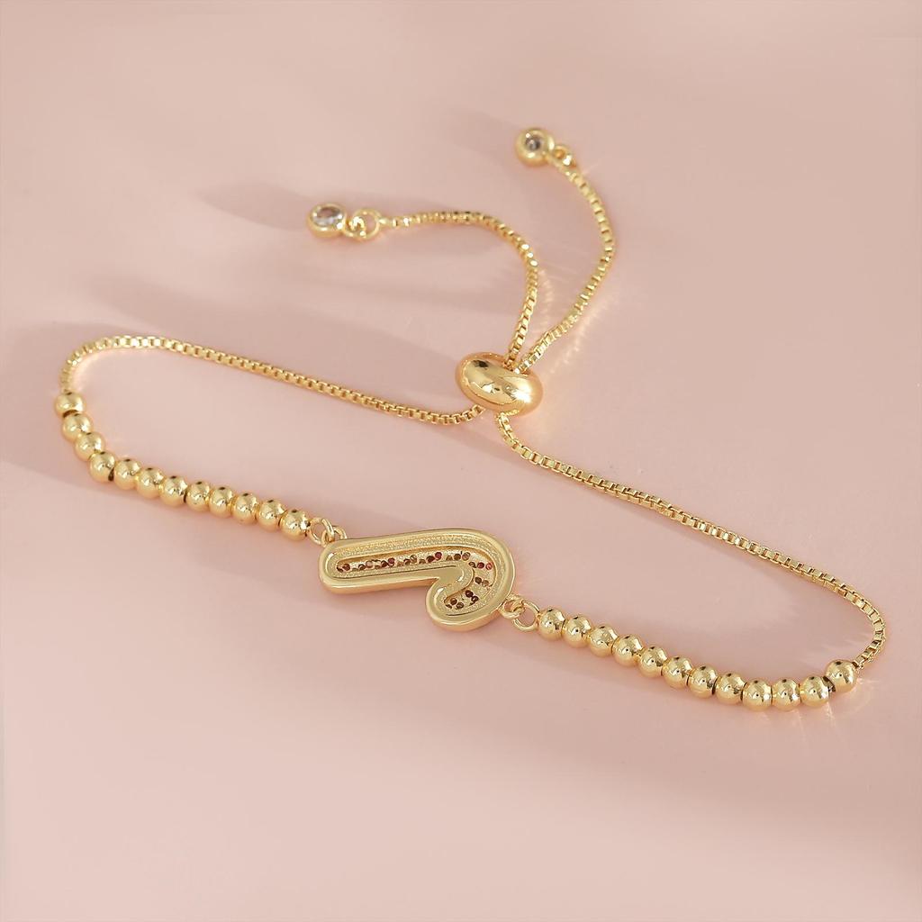 European-American Rhinestone Christmas Scepter Bracelet: Colorful, Niche, 18K Gold-Plated Adjustable Zircon Jewelry