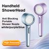 Abnehmbarer Handbrausekopf 3-stufig verstellbar Anti-Blockierung Hochdruck-Dusche Großer Durchfluss Regenfall