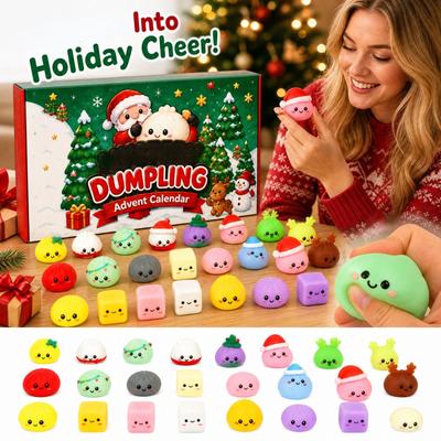 Christmas Advent Calendar for Adults, Cute Sensory Toys Surprise Collection, Christmas Party Gift with English Packaging