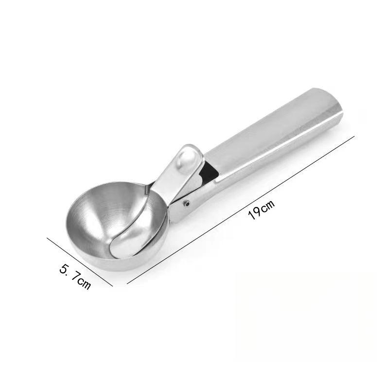 Stainless Steel Ice Cream Scoop and Scooping Tool Multi-functional Ice Cream Scoop and Scooping Tool Ice Cream and Fruit Scoop 6