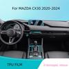 TPU Transparente Schutzfolie für MAZDA CX30 CX 30 -2024 Auto Innenraum Zentrale Steuerung Navigationspanel Zubehör Aufkleber