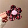 Flower Hair Clip Hair Accessories Woolen Hair Clip Ponytail Cartoon Hair Clip Sweet Felt Gripper Updo
