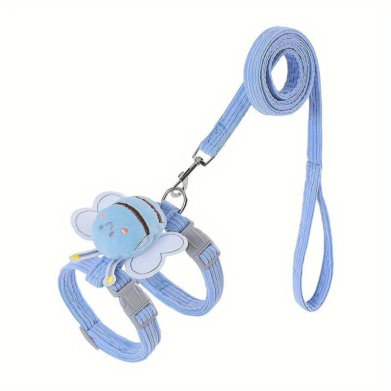 Adjustable Cat Harness and Leash Set - Escape-Proof, Braid Comfort Fit with I-Shaped Design for Outdoor Walks for Dog S M L Size