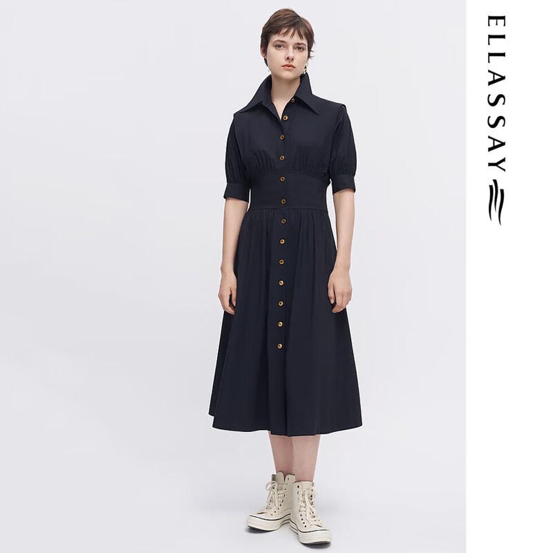 ELLASSAY Spring Cotton Blend Palace Shirt Dress EWW341Y08500