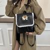 Schoolbag Korean Version Cartoon Bear Backpack Female 1011 New Niche High Sense Cute Fashion Trend Student Bag Female