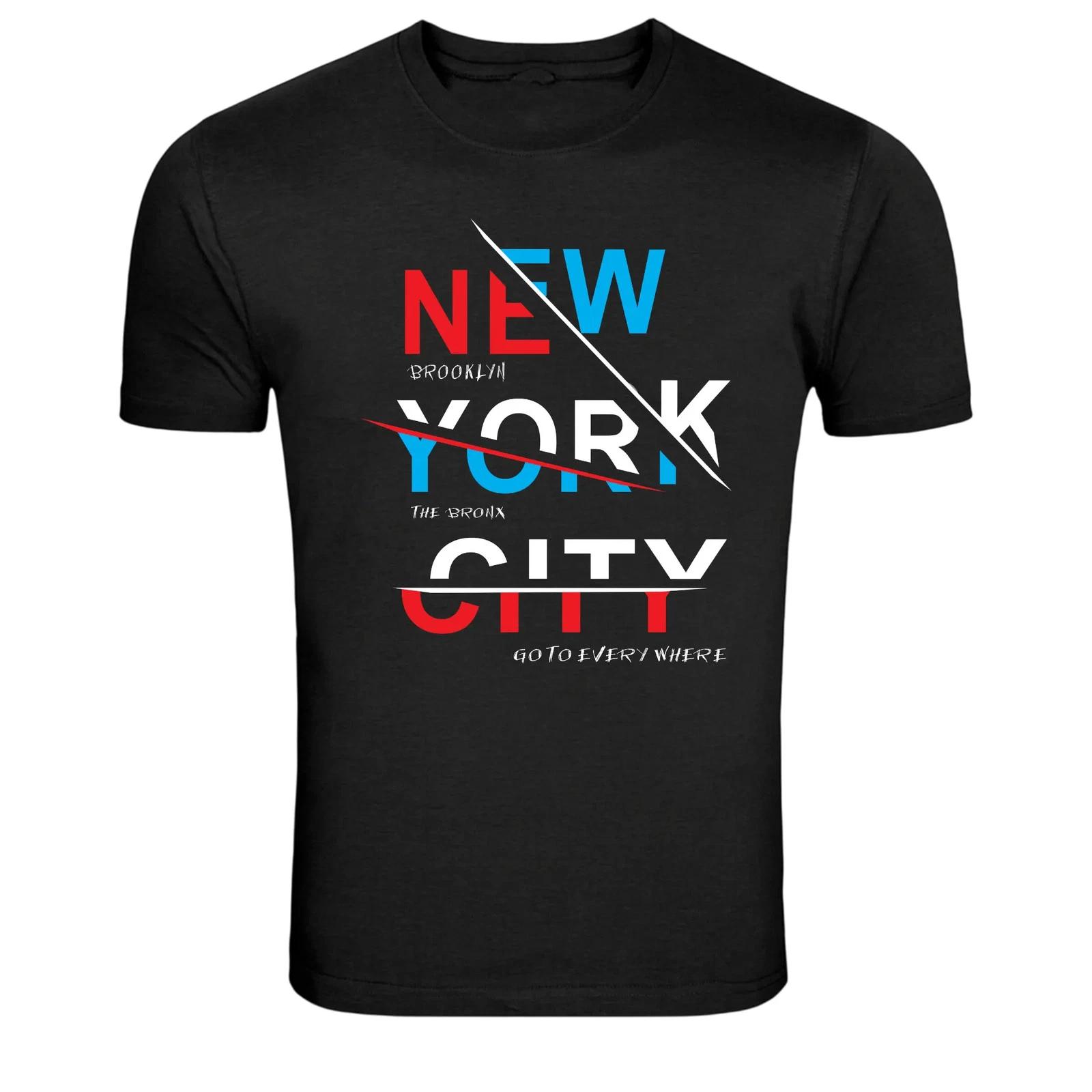 New York City Typography Urban Street Style Graphic T-Shirt M