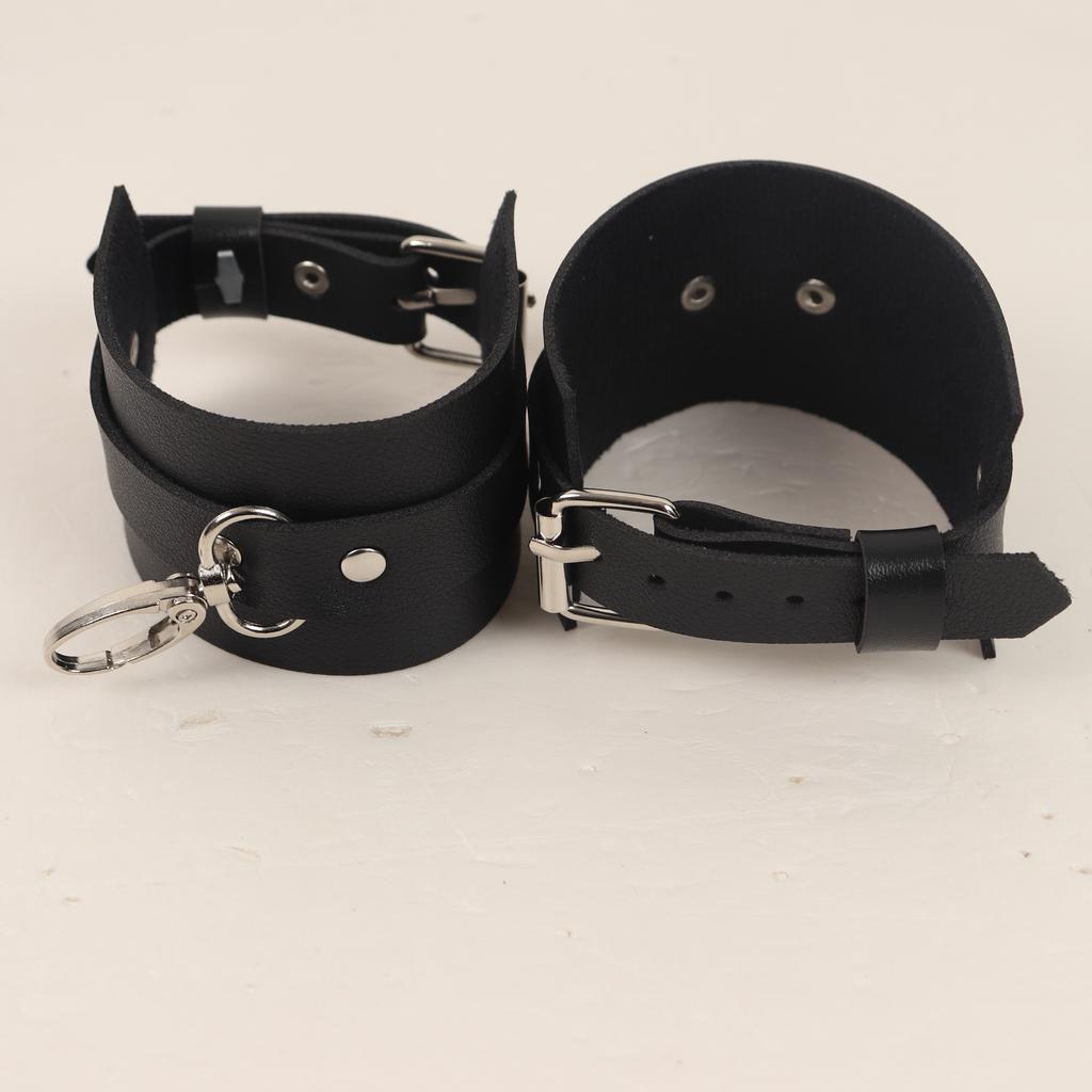 Sexy Leather Erotic Handcuffs Ankle Sex Toys For Couple Restraint Sex Cuff BDSM Bondage Slave Adult Games