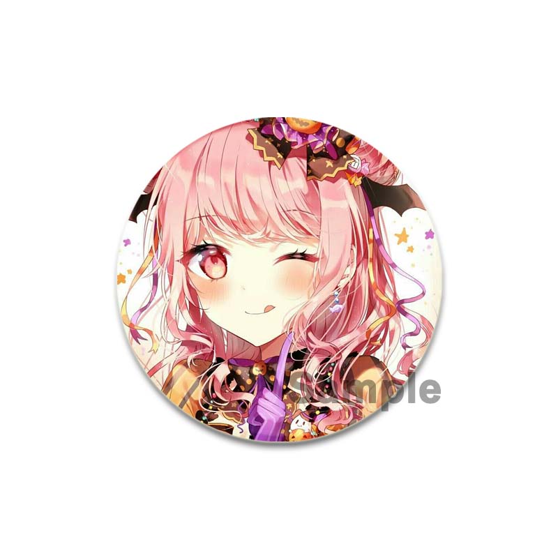 32/44/58mm BanG Dream Aya Maruyama Pin Handmade Brooch for Clothes Cartoon Cosplay Badge Backpack Decoration Jewelry Gift