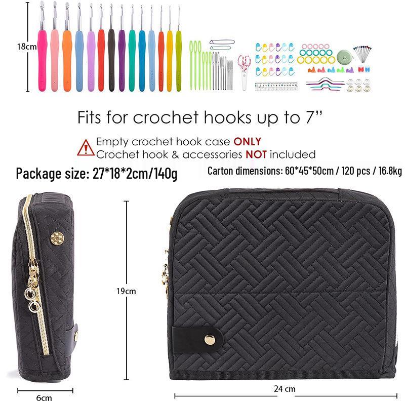 Multi-Functional Portable Crochet & Quilting Tool Bag