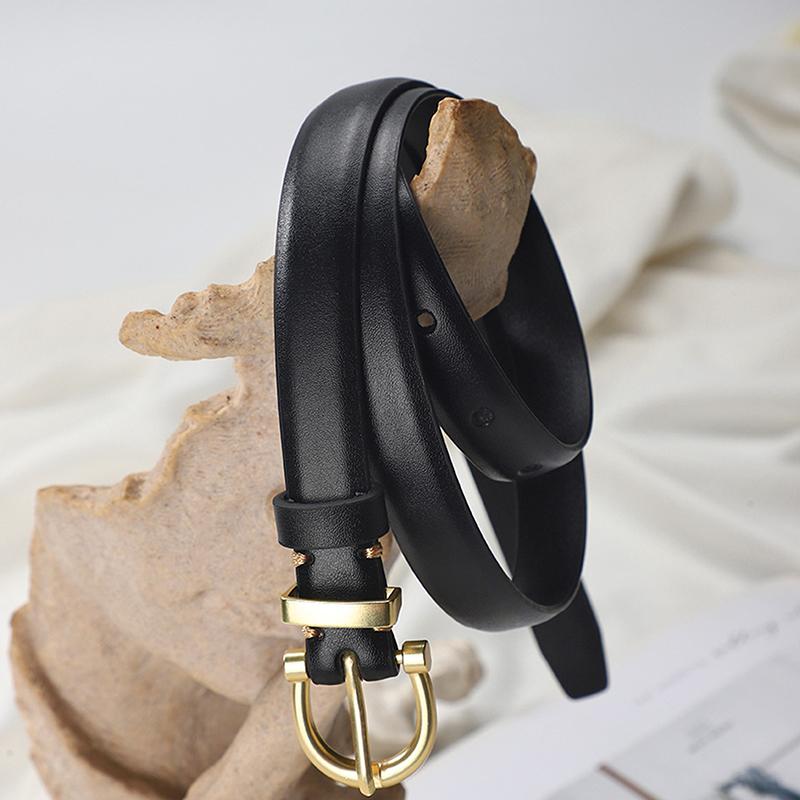 Luxury Designer Women Belt Genuine Leather Female  Metal Belt Buckle Waistband 3 Colors High Quality Trend Belt Lady